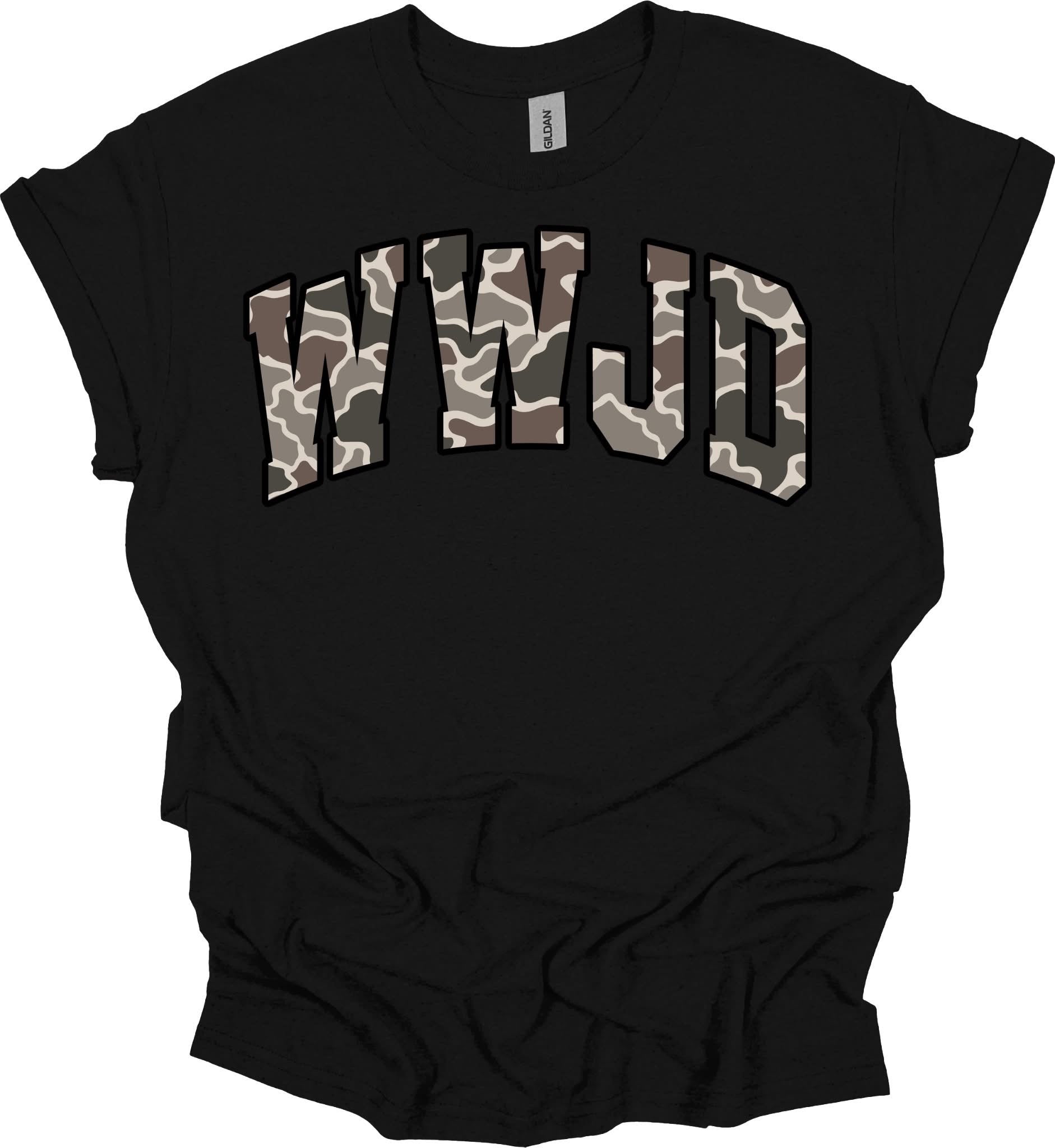 Camo WWJD T-Shirt