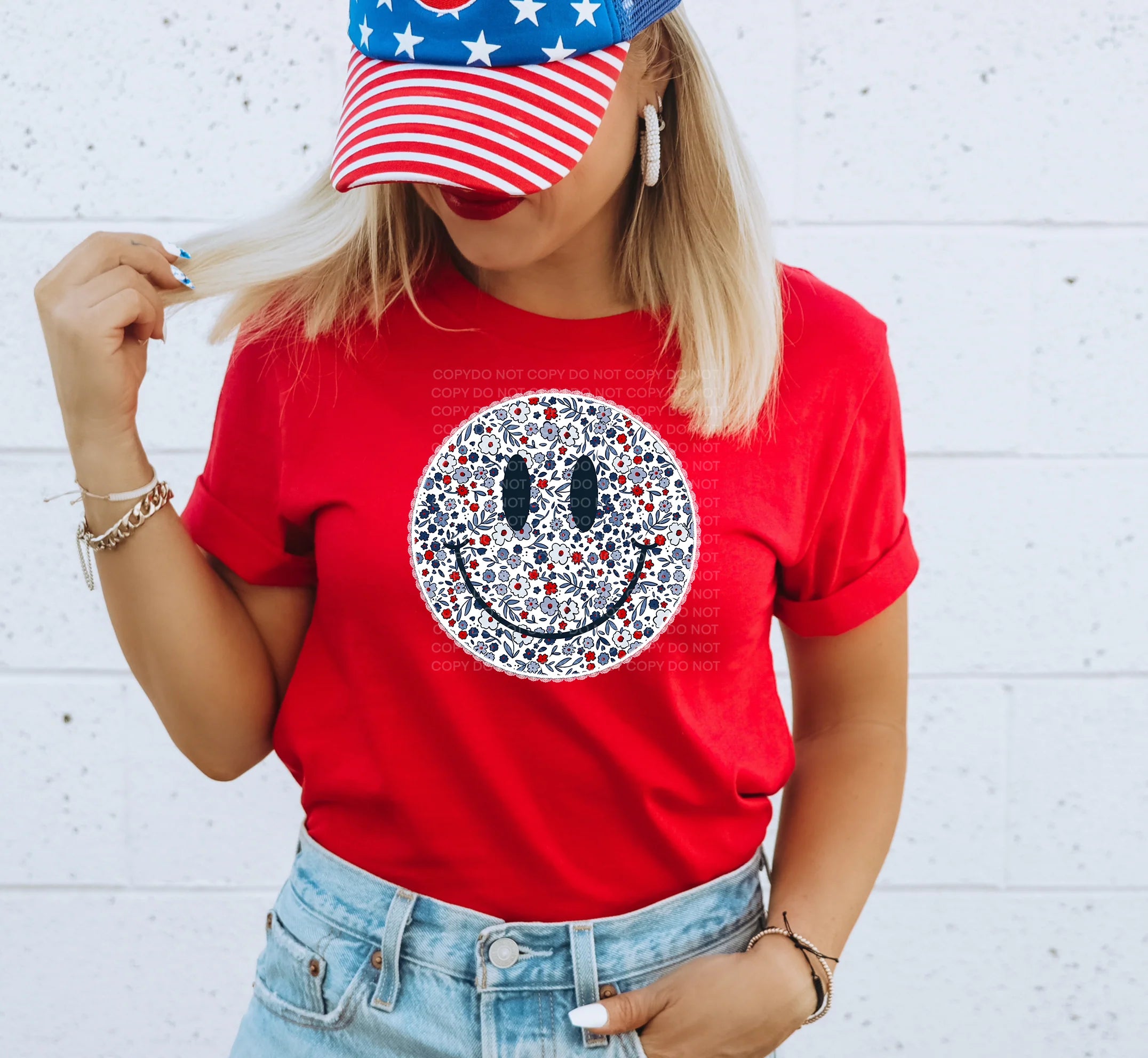 USA Smiley T-Shirt