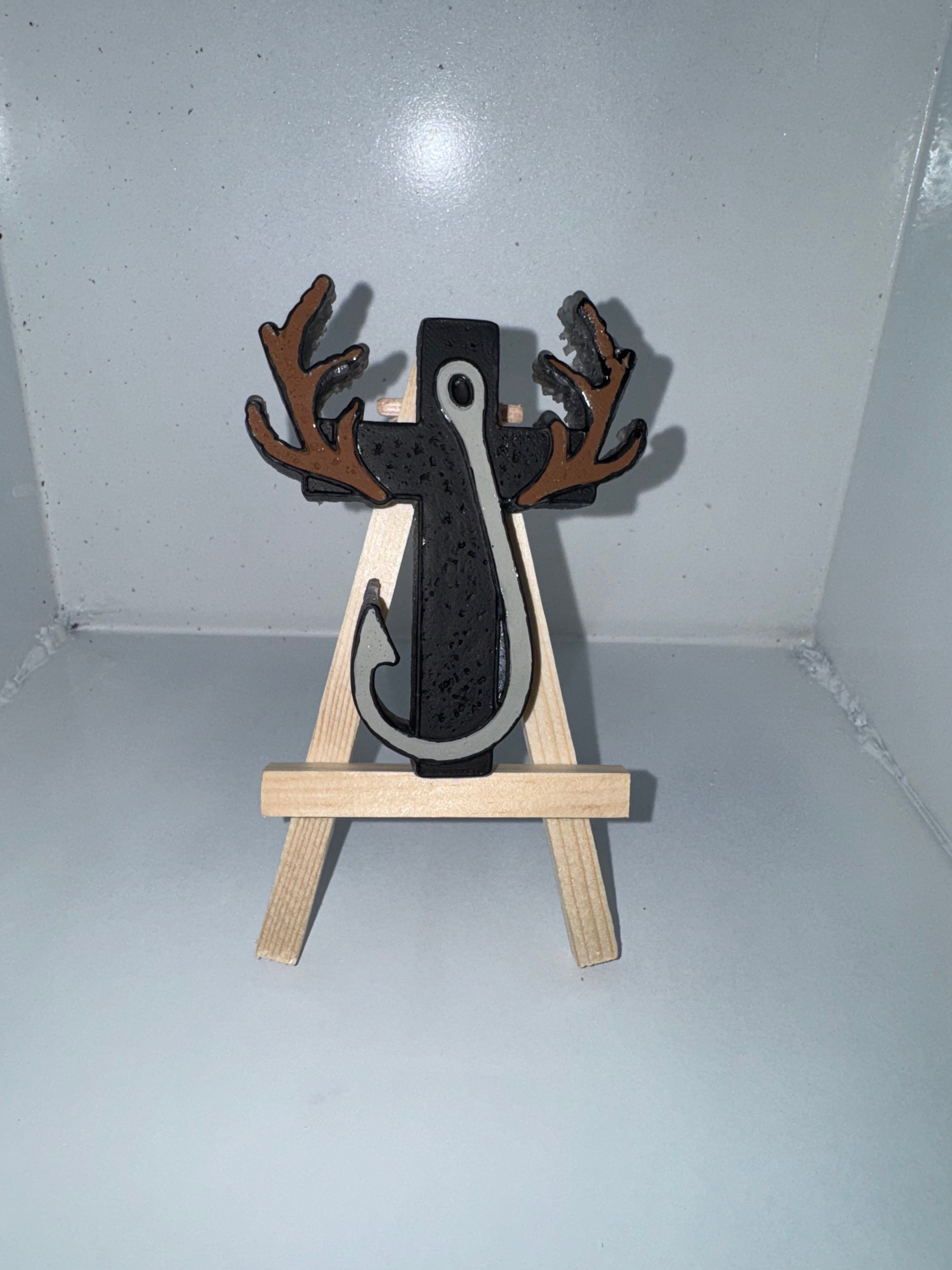 Cross with Antlers Freshie