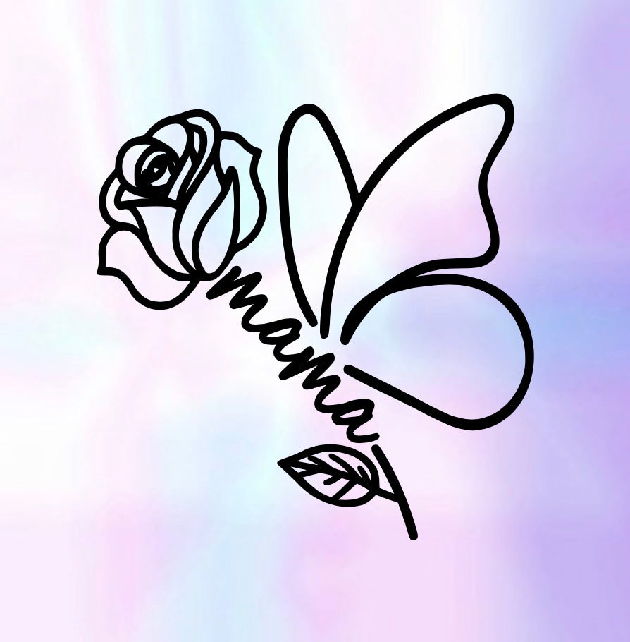 Flower Mama Decal