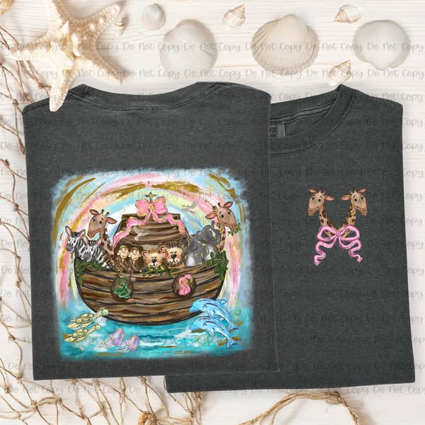 Noah's Ark T-Shirt Pink