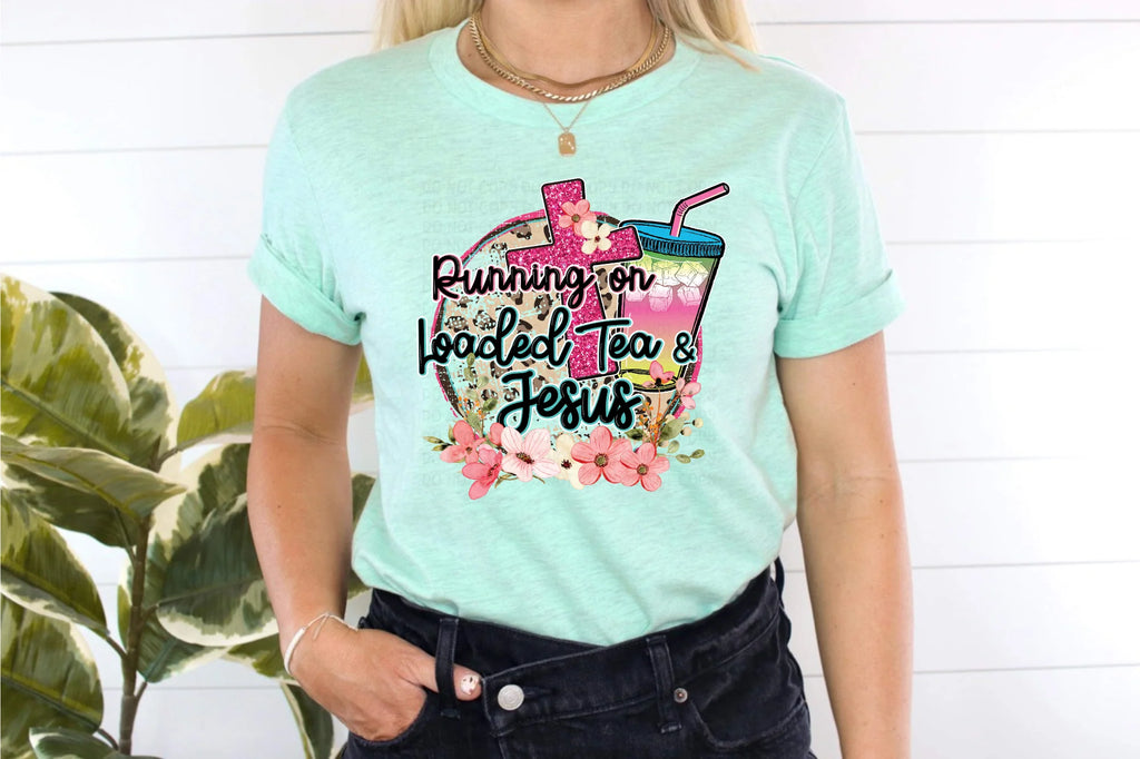 Running on Loaded Tea and Jesus T-Shirt
