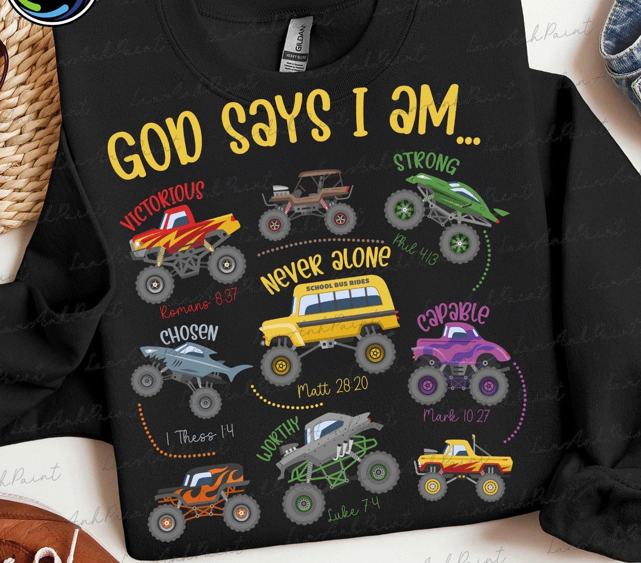 God Says I Am Trucks T-Shirt