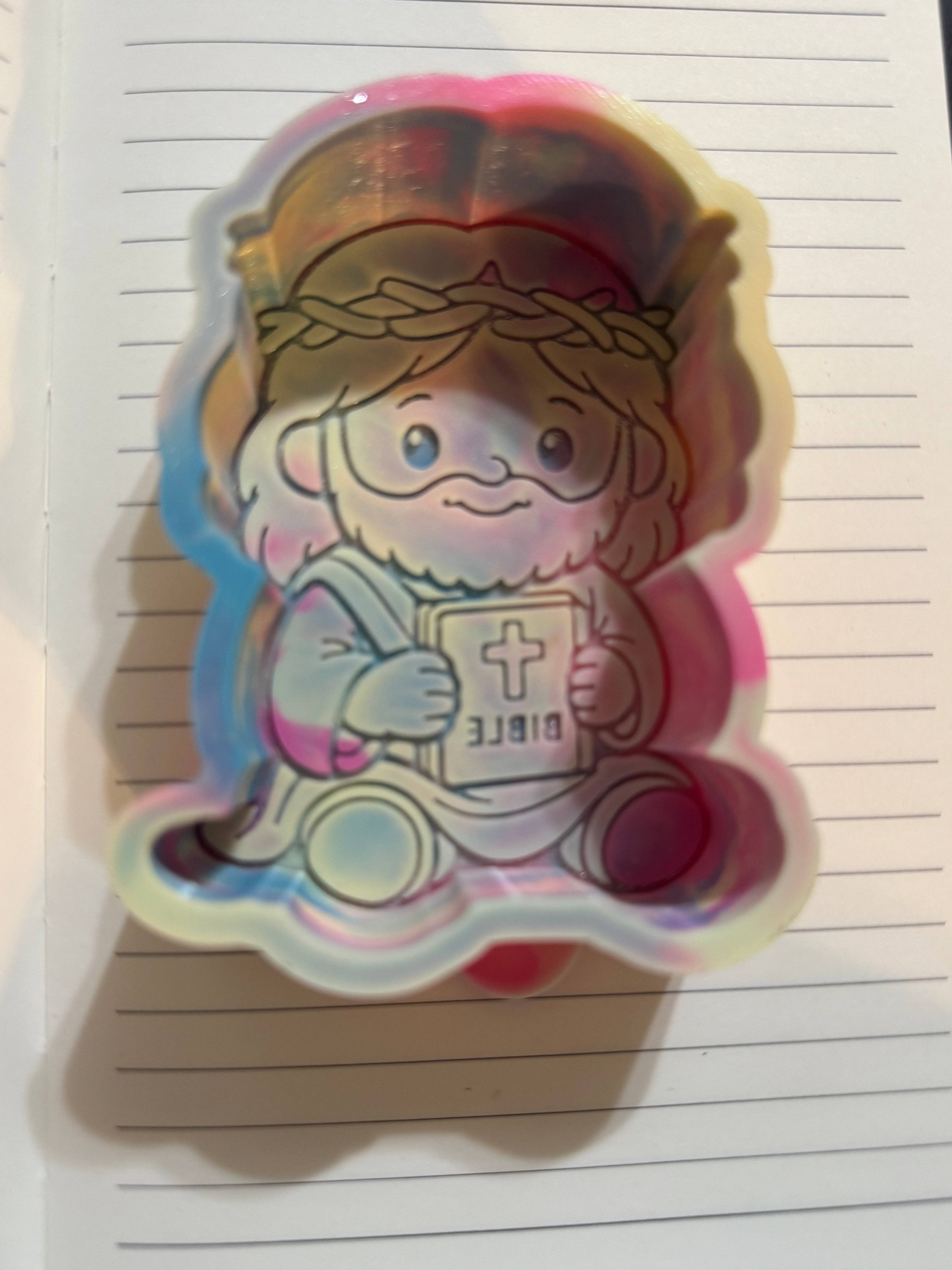 Jesus with Bible Freshie